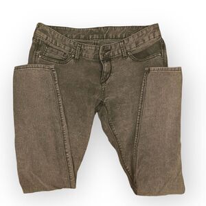 Express Zelda Slim Fit Ultra Low Rise Gray Jeans (Size 8)